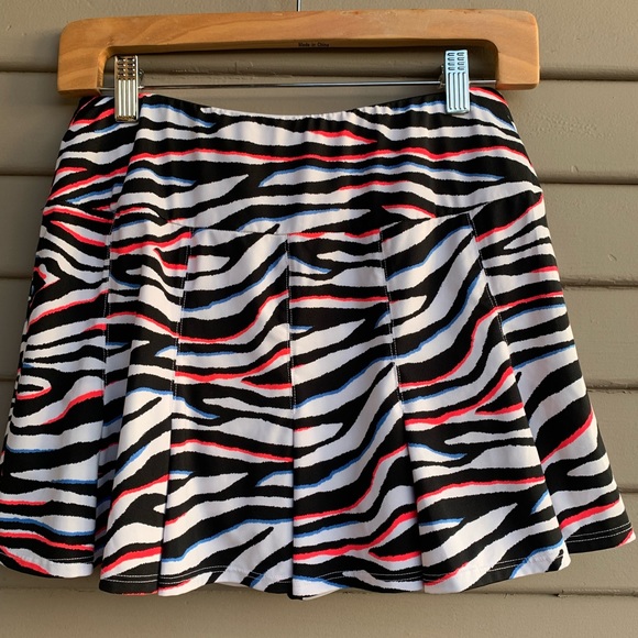 Tail Rosyelyn Golf Tennis Skirt Skort ZEBRA Pockets White Black Blue & Red S. - Picture 4 of 8